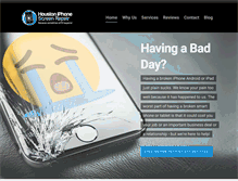 Tablet Screenshot of houstoniphonescreenrepair.com